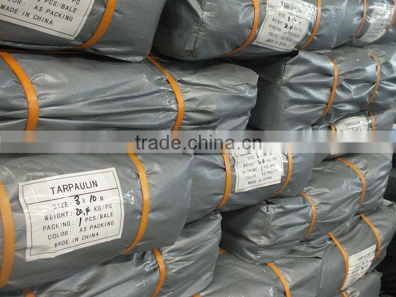 Double Silver Poly Tarp Waterproof Plastic Tarps Direct Sheet Manufacturer Truck Tarpaulin Covers