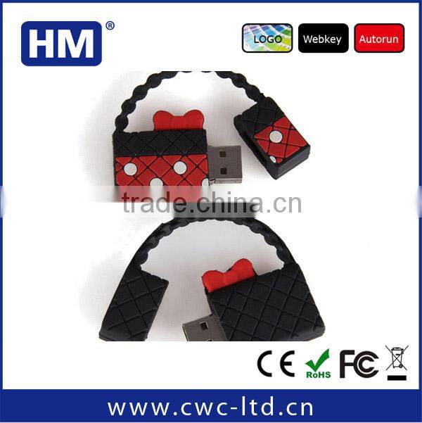 OEM Customize any material handbag usb flash drive disk ( Welcome to visit us HM factory )