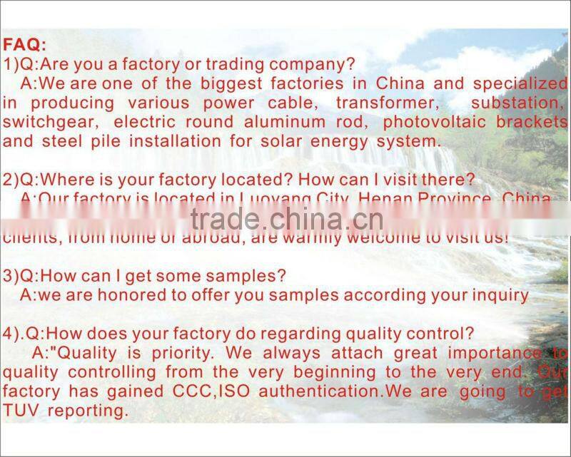 medium voltage XLPE insulated aluminum core conductor overhead aerial cables