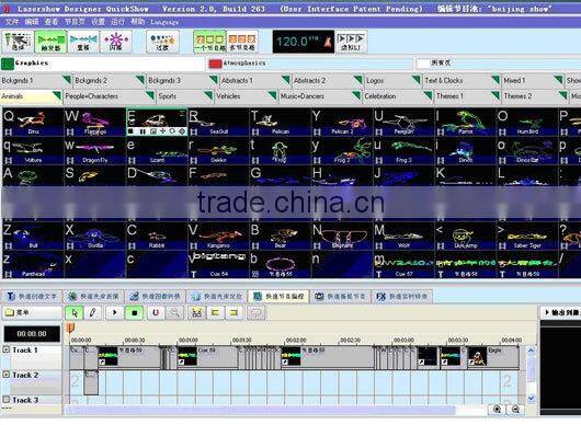 laser projector 2w rgb full color laser show cartoon stage light