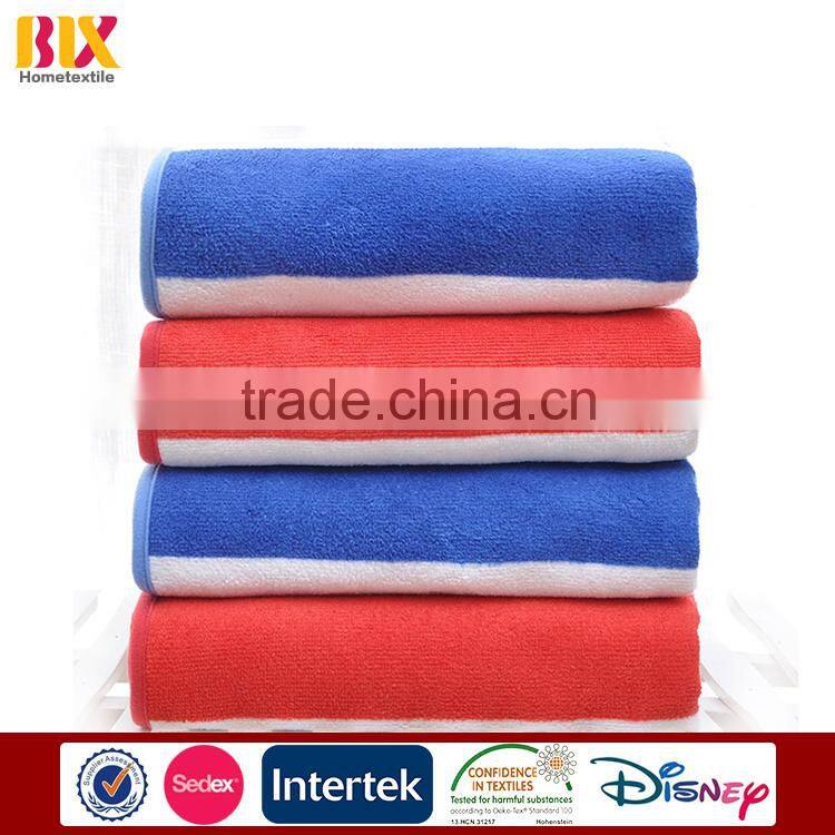 2015 new products in china striped printed microfiber bath towels top selling products in alibaba