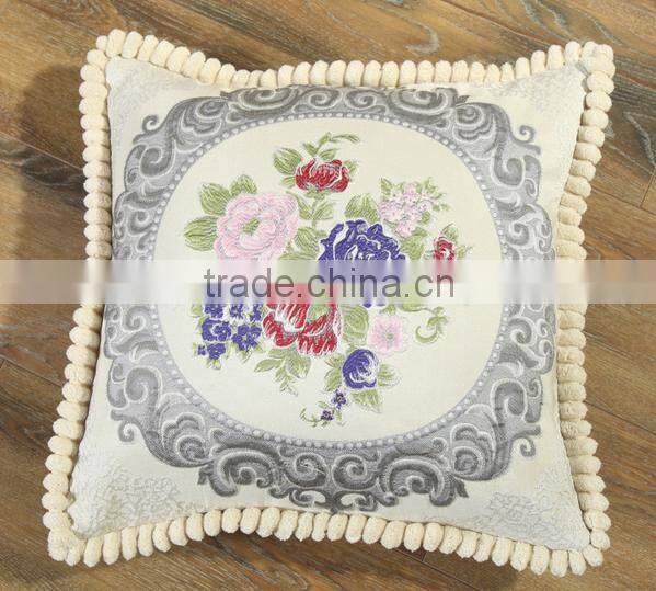 Wholesale chinese mill in stock jacquard chenille sofa office cushion cover