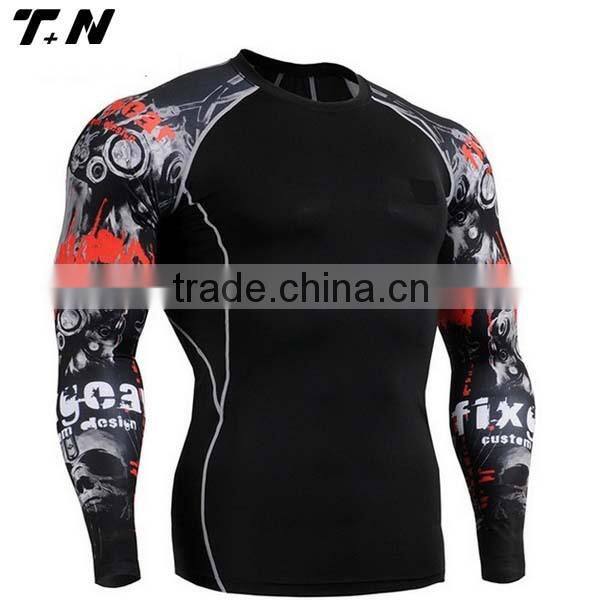 Wholesale youth compression shirts/ Brazilian fitness wear/ Rash guard