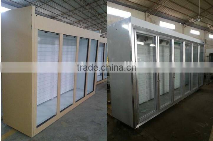 upright display freezer 4 door large display area