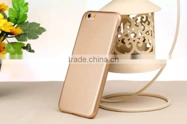 Solid Color PU Mobile Phone Back Case For iPhone 6s Plus