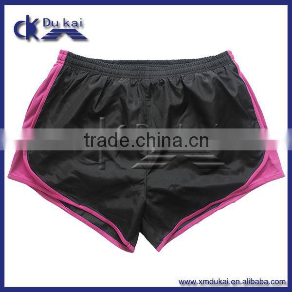 womens Peach skin velvet fabric mesh linning shorts