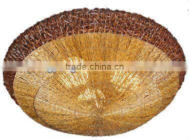 Decorative rattan wicker lamps or absorb dome light