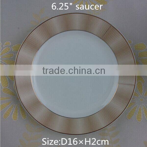 350ml gloden color mug cup and saucer