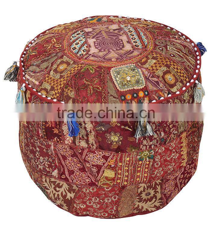 buy handmade online round footstool ottoman
