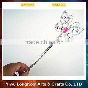 Yiwu factory direct sale magic fairy wand party cheap silver butterfly wands