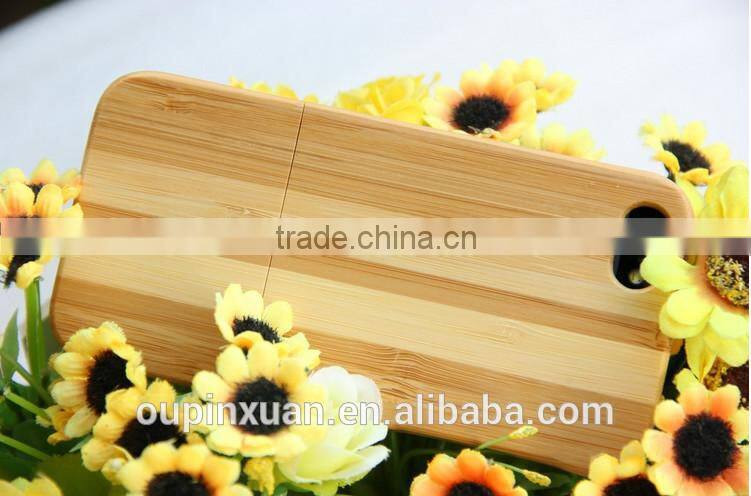 Promotion new product bamboo phone case ,Bamboo cell phone case