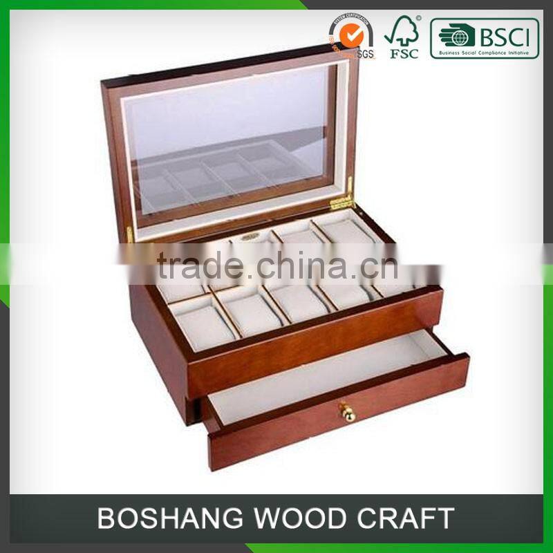 Wholesale 1 Drawer 10 watch box wooden