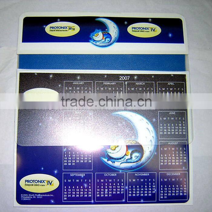 New varieties wholesale promotion 2015 -2016 calendar pp mouse pads