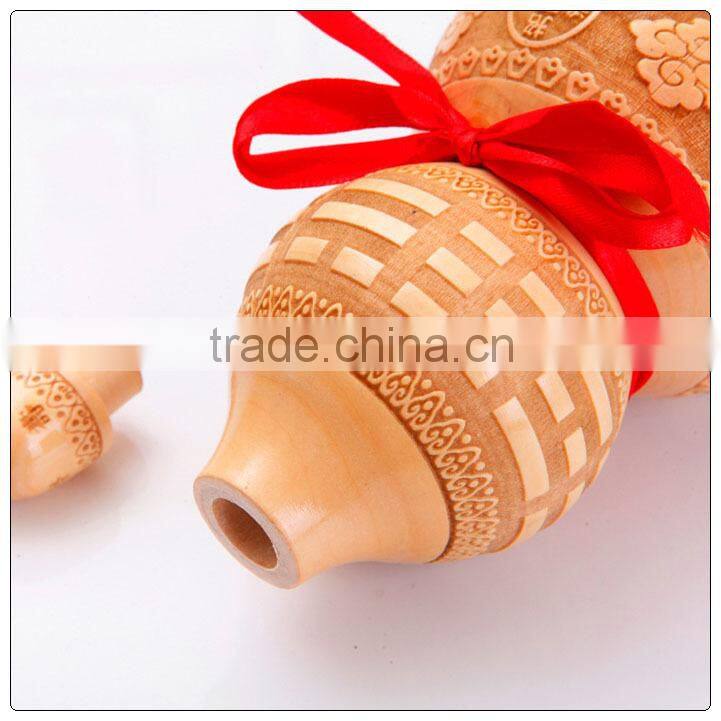 Different size of peach wooden Feng shui Wu Lou-Gourds