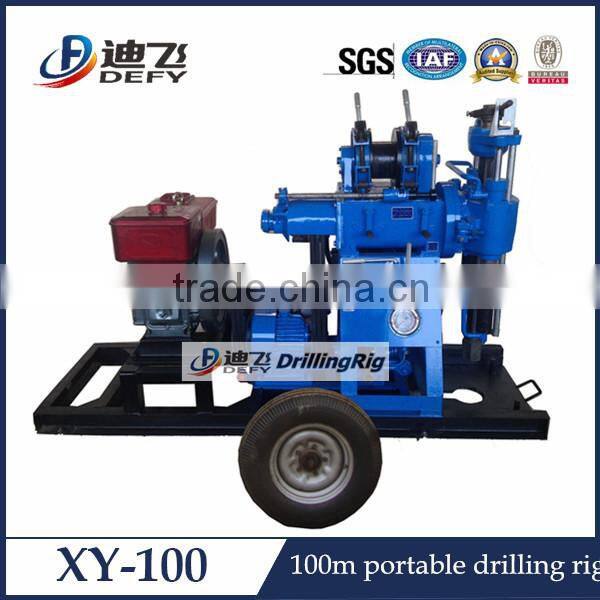 Used blast hole drill rig XY-100 small rotary water well drilling machine