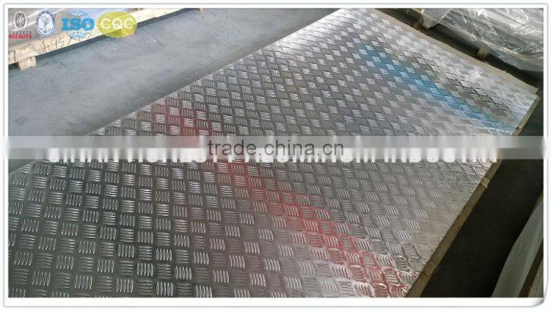 aluminum chequered sheet 3004 H14 H24 2mm to 6mm thick