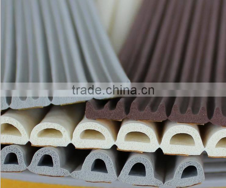 Self-adhesive EPDM Doors and Windows Draught Excluder Foam Seal Strip Soundproofing Collision Avoidance Rubber Weatherstrip