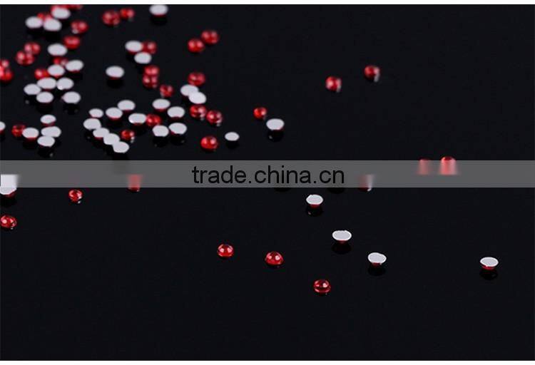 12 colors in 1box packing flat base resin nail rhinestone