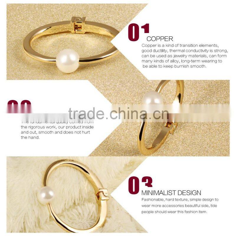 Opal Pearl Bangle Europe 18 K Gold Exaggerated Version Of Ms Wide Bracelet