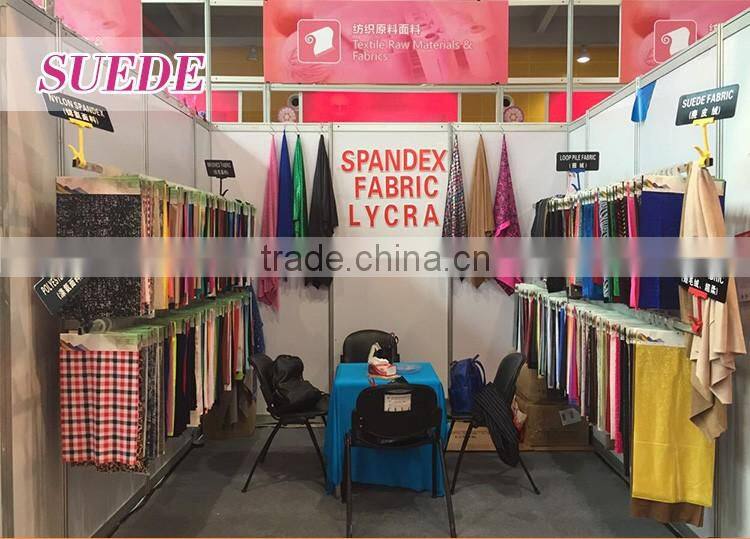 High density microfiber pu suede upholstery fabric
