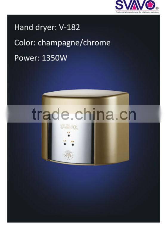 1350W Bathroom Wall Mounted Touch-Free high speed hand dryer