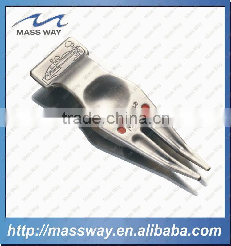 fashion engraved enamel blank silver metal golf divot repair pivot tool