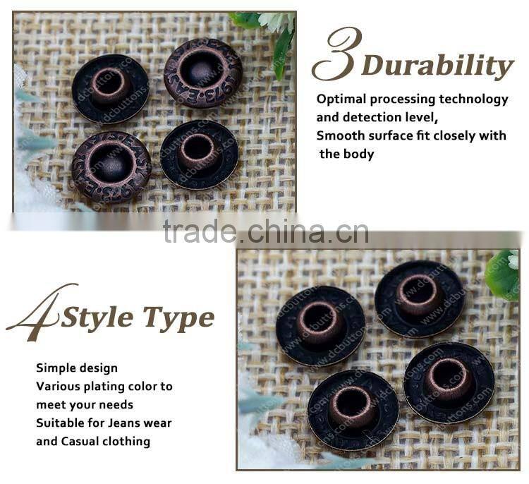 Custom Leather Rivet Button Accessories for Leather Belt Rivets