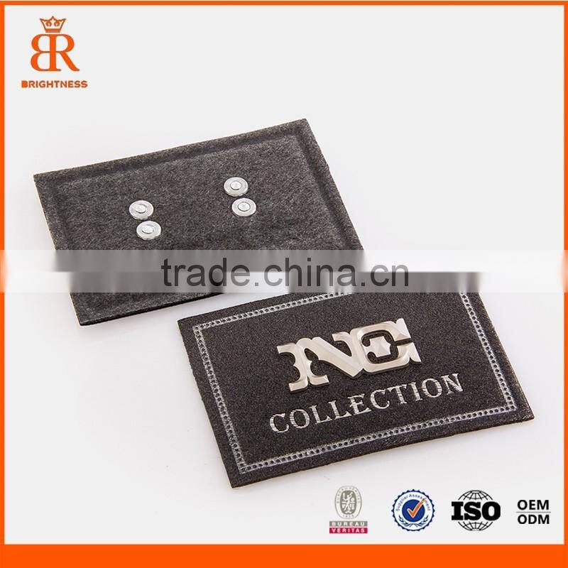 Fashion leather patch beanies leather patch for garment