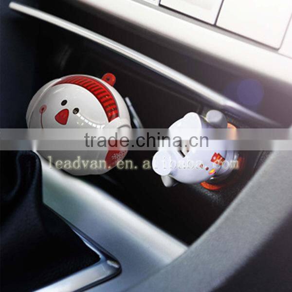 2 in 1 5V 2.1A Hangings Cartoon Monster Design Micro USB Car Charger