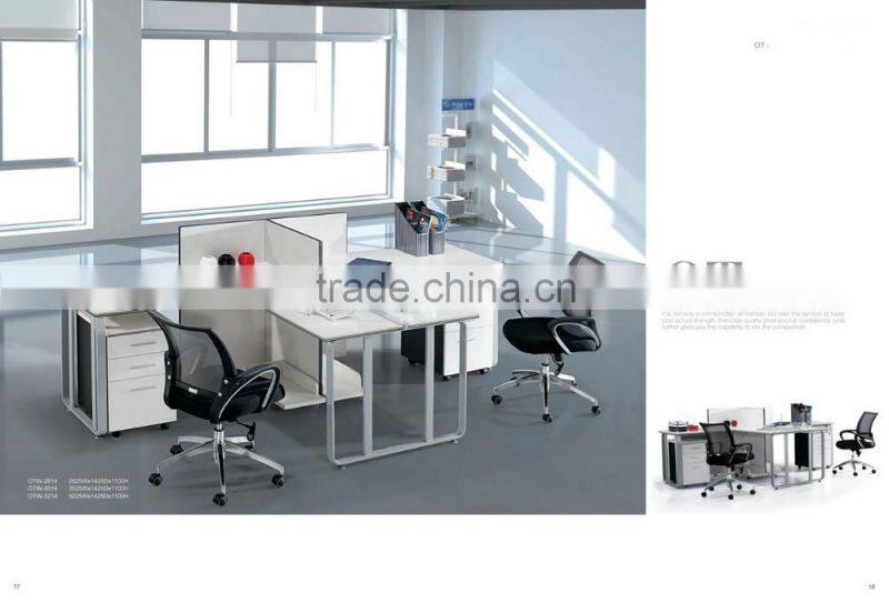 Lowest price office furniture t shaped 2 person office desk,two person office desks,2 seat office desk