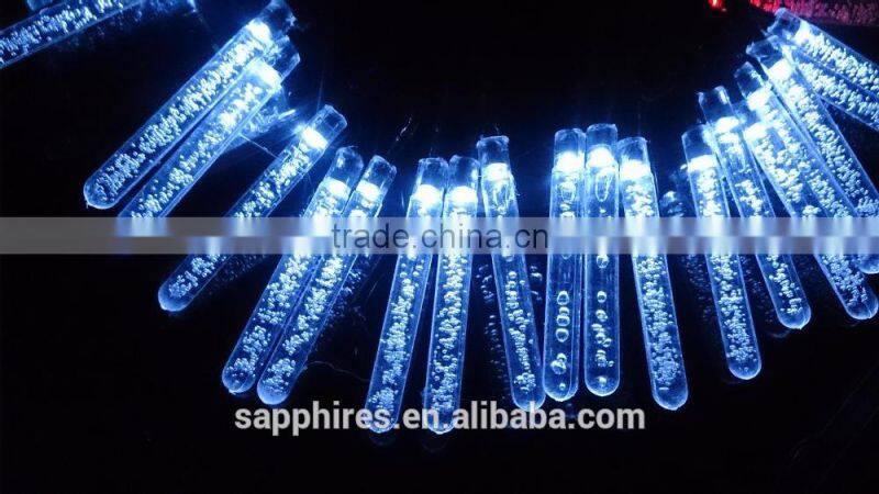 led christmas wedding party holiday indoor outdoor solar battery PILLAR 20LEDS string lights