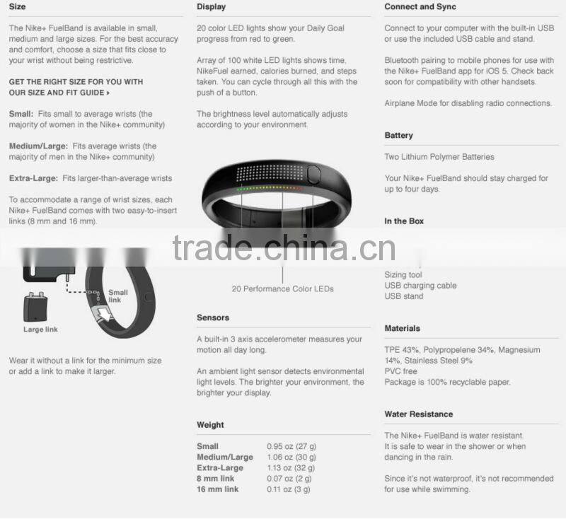Nike Plus Fuelband SE Sporting Health Wristband Exercise & Fitness sport fitness product fuelband