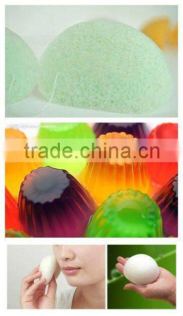 Natural Konjac Face Washing Cleansing Pad Sponge Cosmetic Washing Puff White