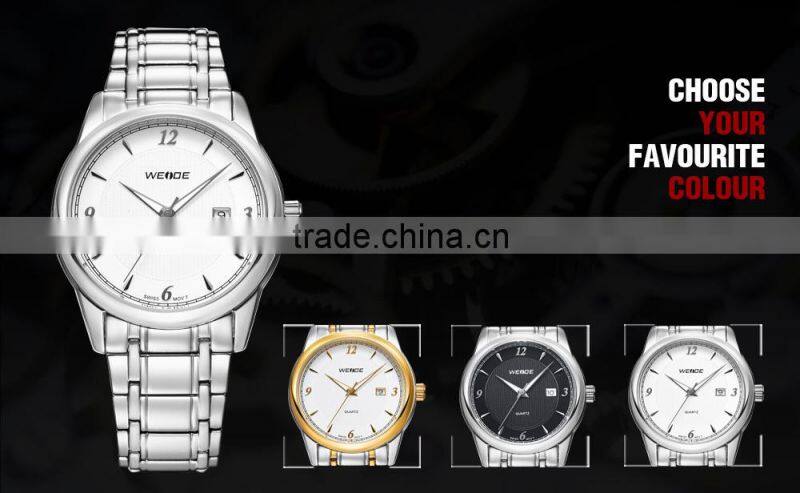 China WEIDE Brand High-end Full Steel Military Fashion Sports Quartz Men Watch 93011G