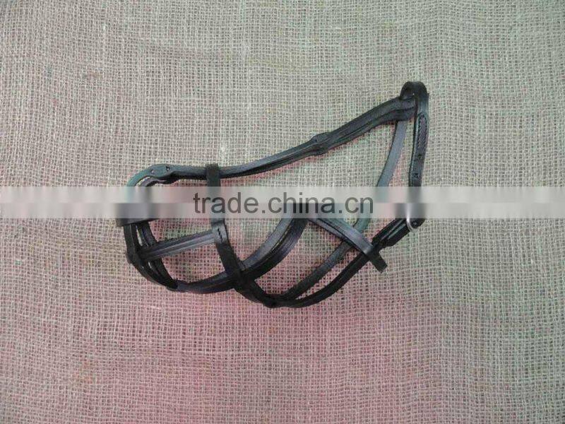 2016 Luxury Handmade Braided Genuine Leather Dog Muzzle