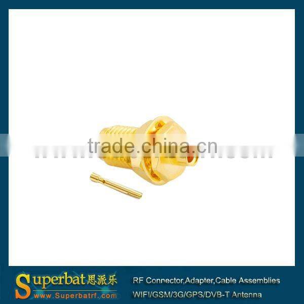 SMA Solder Jack Bulkhead Connector for RG 174 316