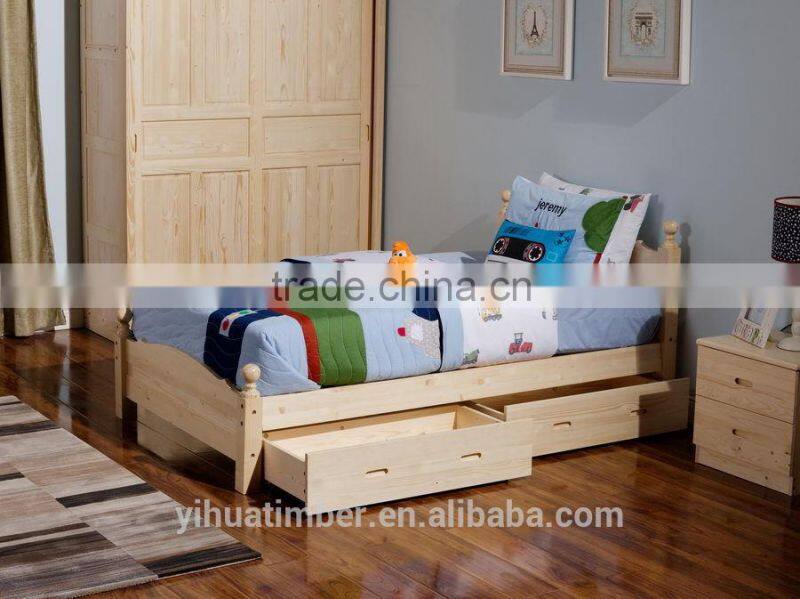 2015 modern style youth bedrooms furniture, single bed wooden Top Quality Youth Bedroom Set