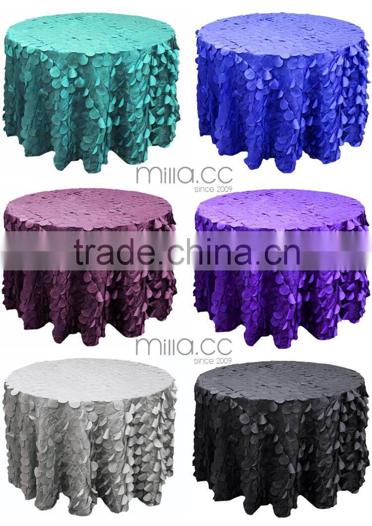 Taffeta petal table cloth