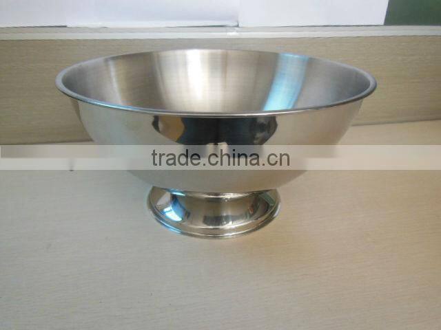 Hot sale Stainless steel champagne bowl, single wall designed ice bucket for wine