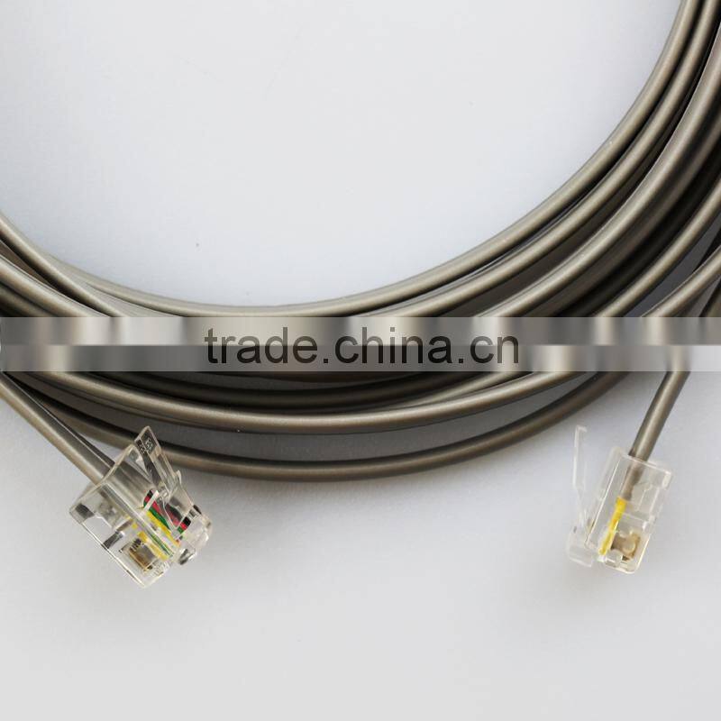 Modular Telephone Extension Cord Cable 6P4C