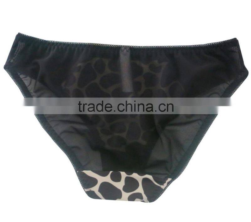 Lovely Cow Print Push Up Bra and Panty Set (EBP147B)