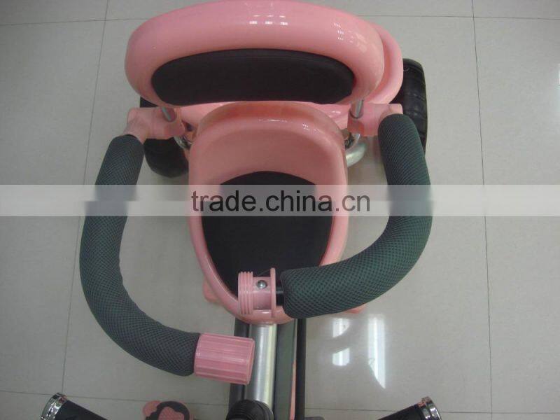 2015 white colros Baby tricycle wtih 3 point safety belt, pass en71cert with good quality keep your baby safe and comfirtable