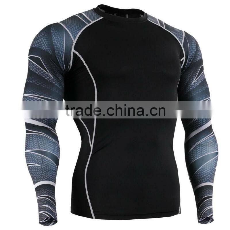 Compression shirt base layer training wear running top