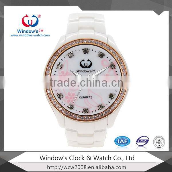 fancy ceramic watch for lady original design watch