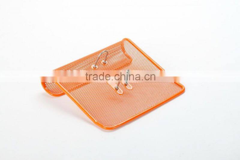 metal mesh power coated black office desktop calender stand