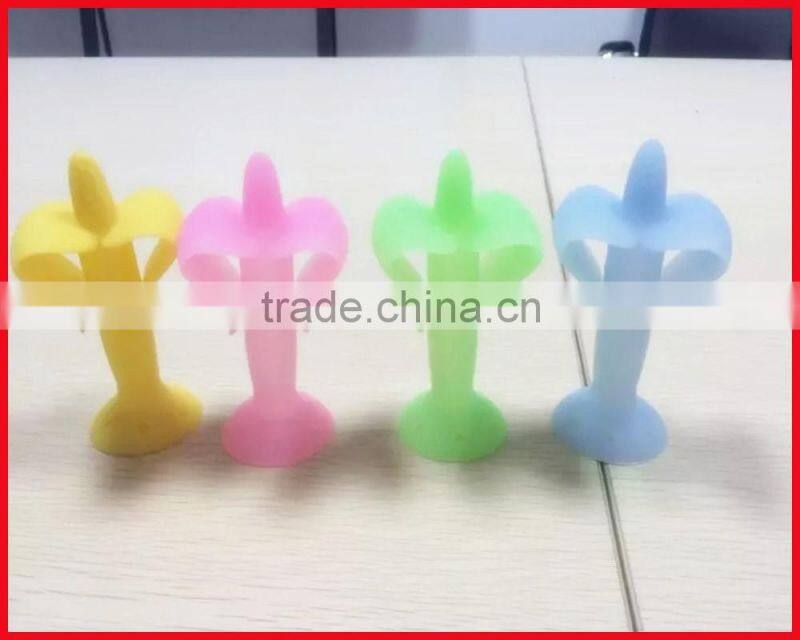 Silicone baby teething toothbrush soft power