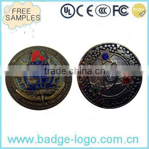custom nickel bronze plating metal coin