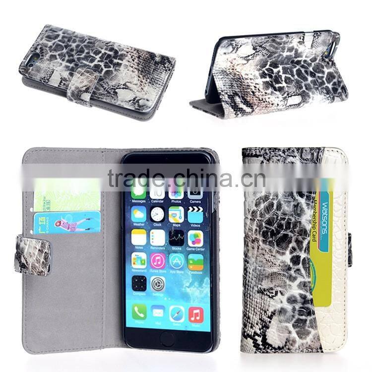 2016 fashion trend shenzhen factory card slots wallet crocodile phone covers for iphone 6/6s