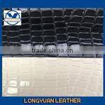 embossing artificial leather made in china with pineapple design for shoes