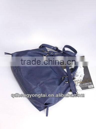 2016 Hot sale brand blue tote leather bag women for lady